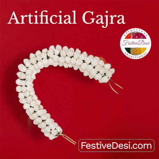 Traditional Floral Jasmine Mogra Hair Garland (Gajra) – Indian Hair Accessory