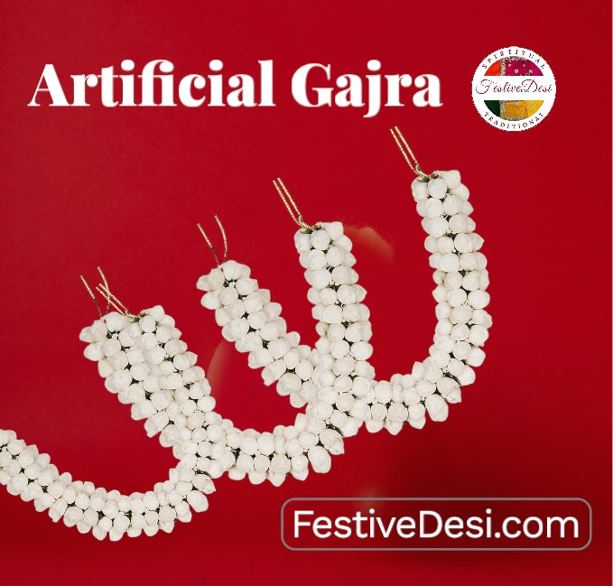 Traditional Floral Jasmine Mogra Hair Garland (Gajra) – Indian Hair Accessory