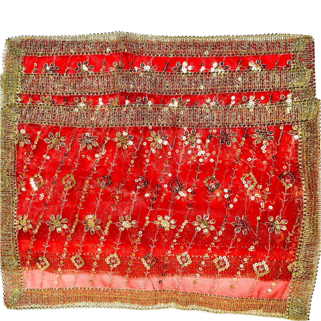 Chuna Mathi Pooja Chunni, Mata Chunni, Indian Religious Gift Pooja Decor – FestiveDesi