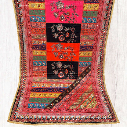 Printed colorful patterned dupatta/scarf/stole with intricate designs