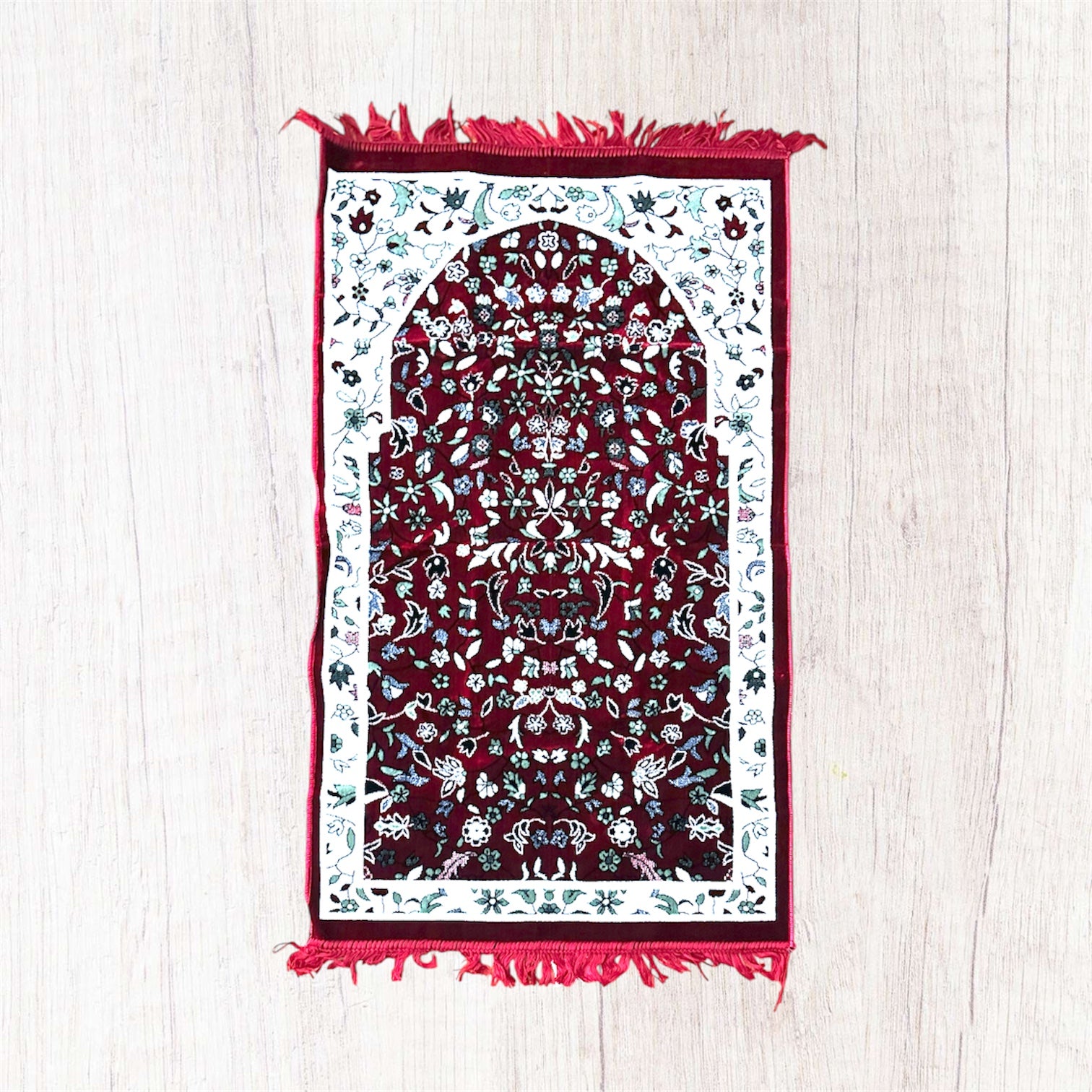 Islamic Prayer Rug | Janamaz | Namaz Sajadah | Salah Mat – FestiveDesi