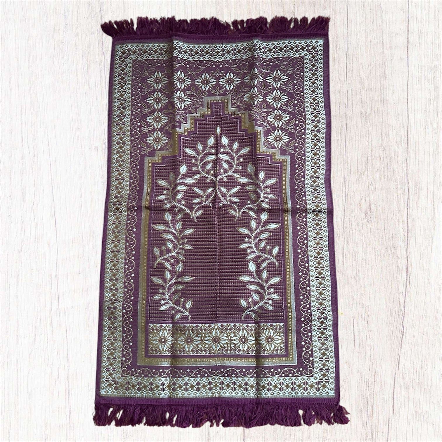 Islamic Prayer Rug | Janamaz | Namaz Sajadah | Salah Mat – FestiveDesi