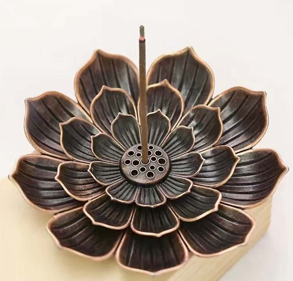 Lotus Shaped Incense Stick Holder Stand