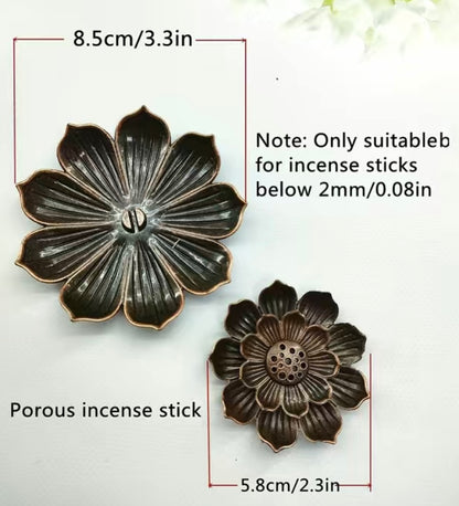 Lotus Shaped Incense Stick Holder Stand